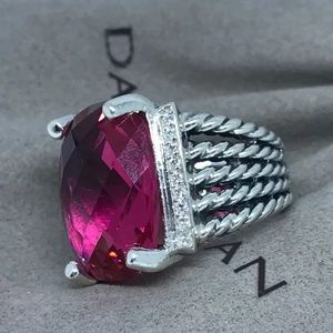 Authentic David Yurman Wheaton Pink Tourmaline 7
